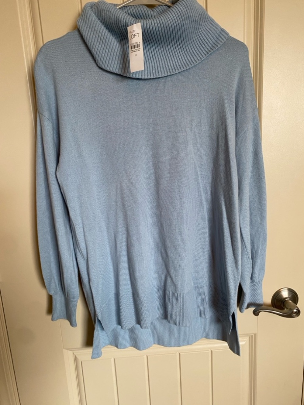 LOFT Powder Blue Cowl Neck Sweater